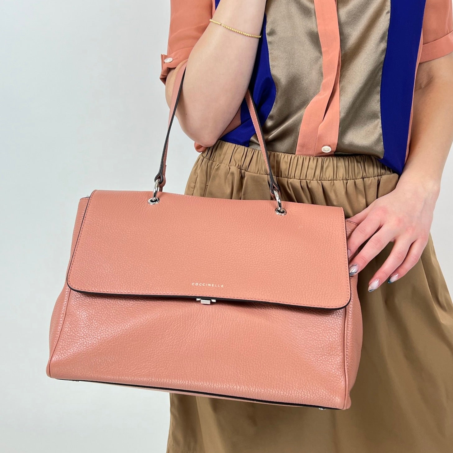 COCCINELLE Borsa in pelle rosa boutiquepelfini