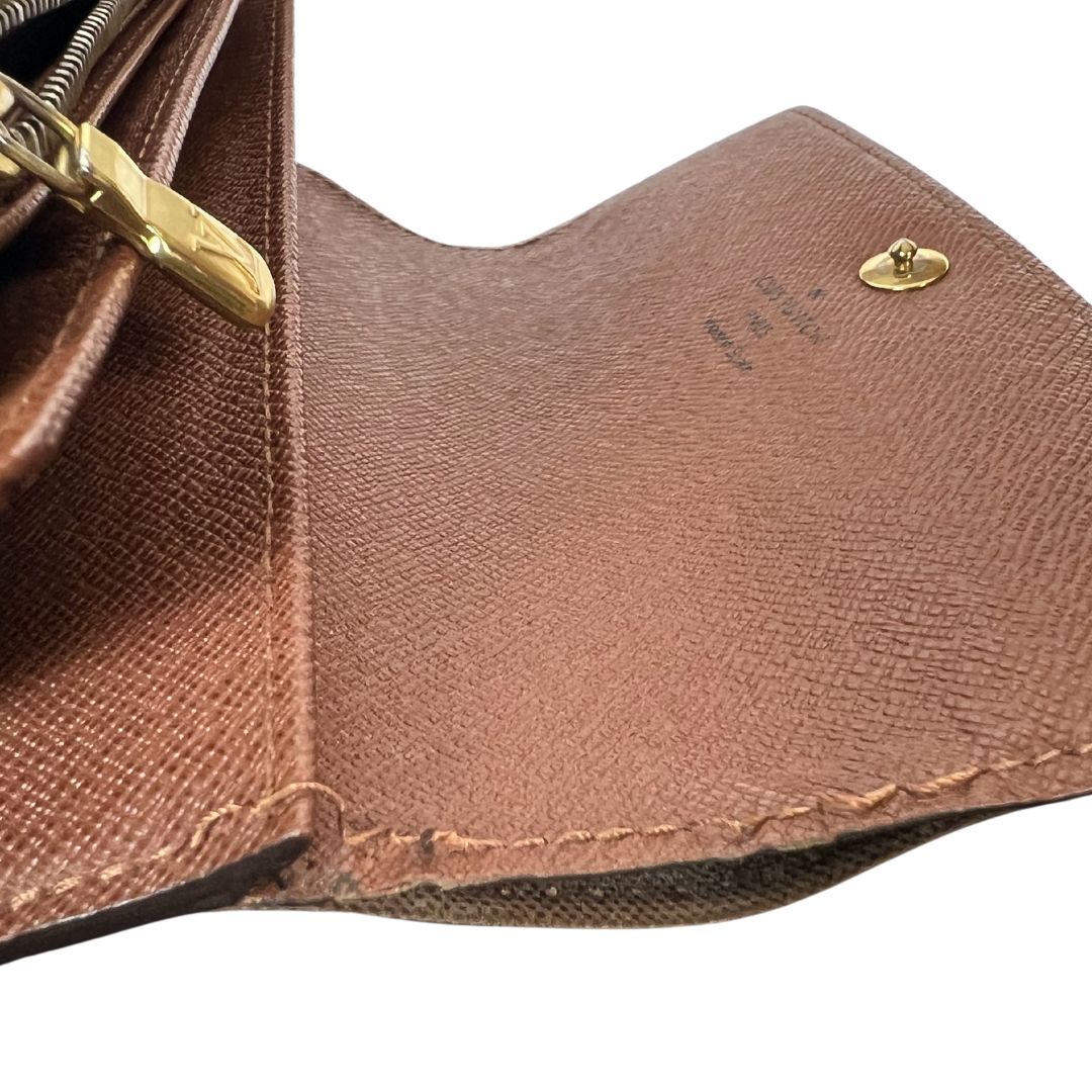 LOUIS VUITTON  Portafoglio "Alexandra" monogram grande con bottone centrale