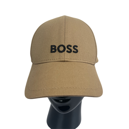 BOSS Cappellino in tessuto beige