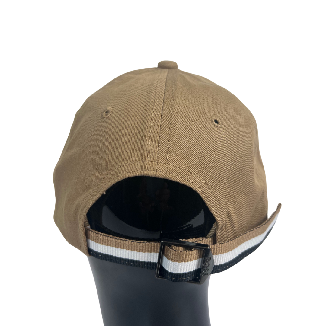 BOSS Cappellino in tessuto beige