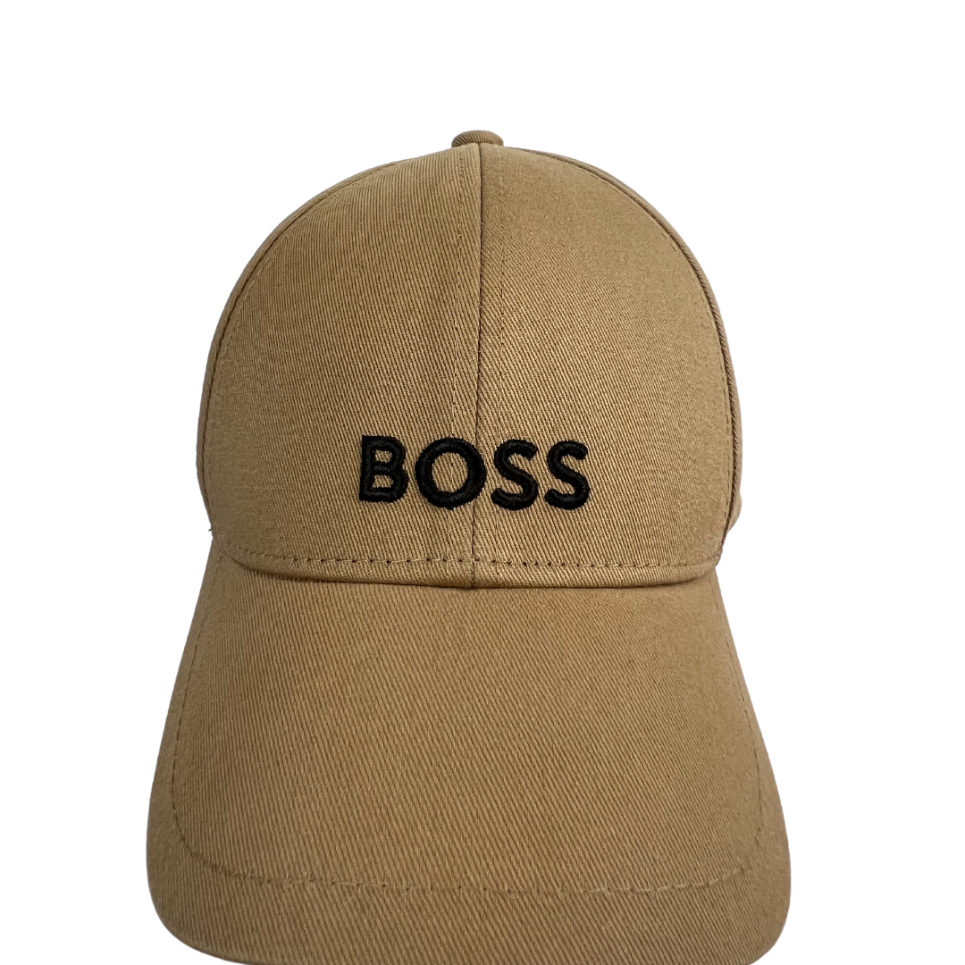 BOSS Cappellino in tessuto beige